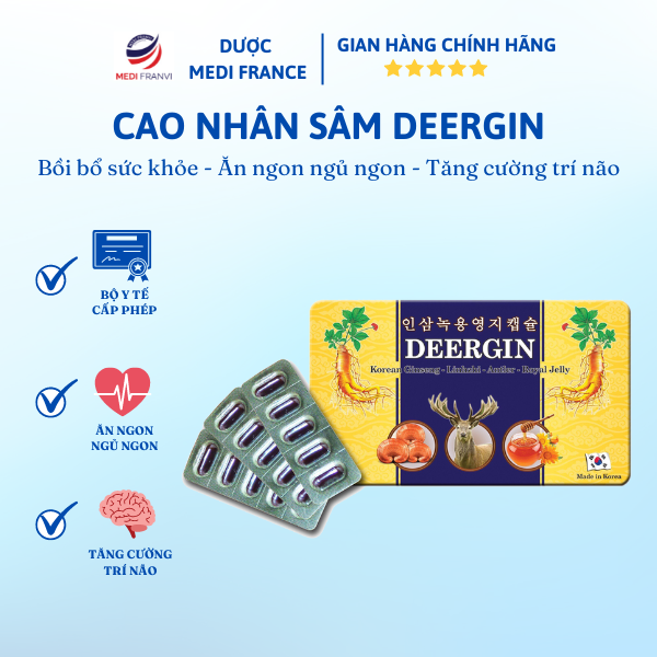 Deergin Cao Nhân Sâm Nhập Khẩu