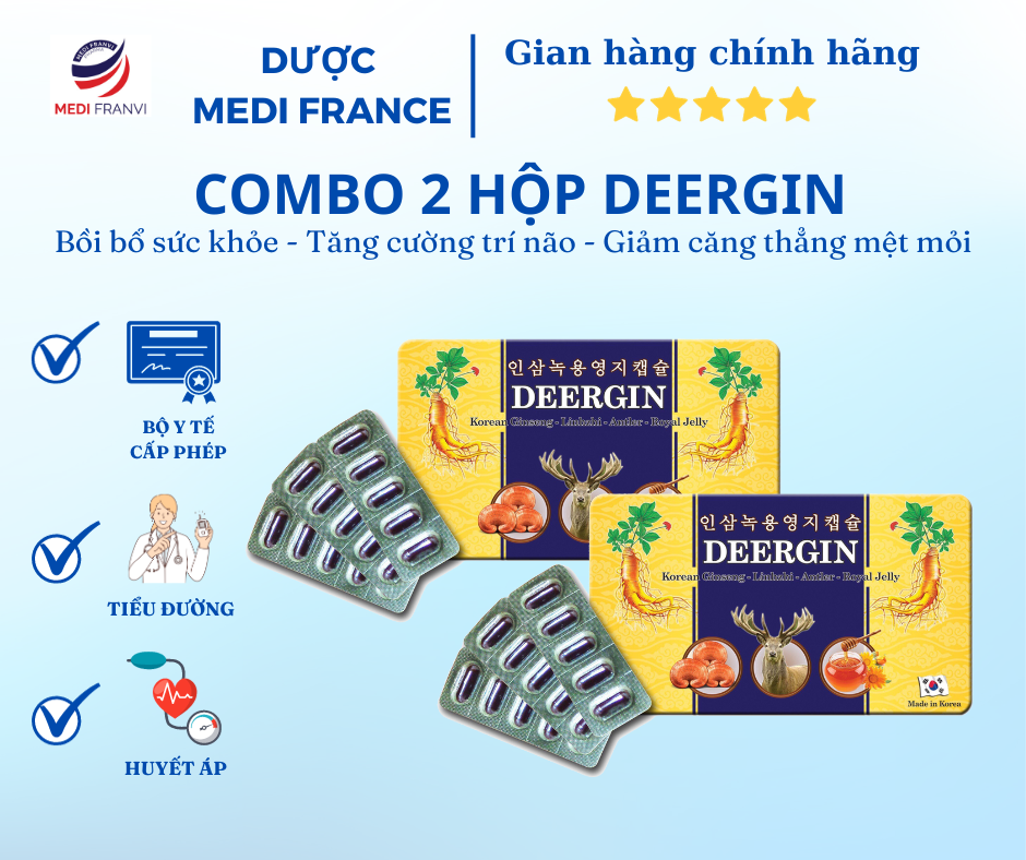 COMBO 2 HỘP Deergin Cao Nhân Sâm Nhập Khẩu Hàn Quốc